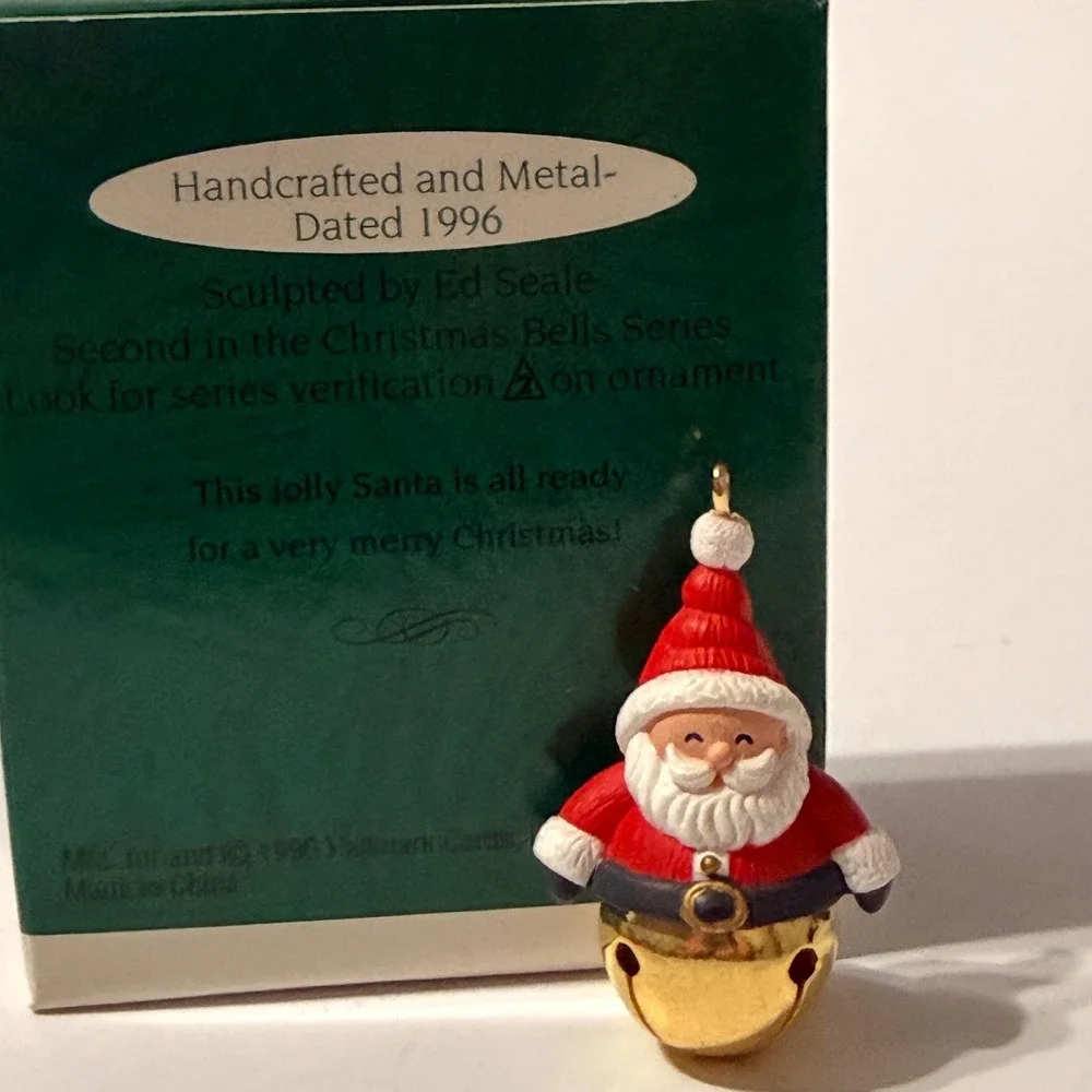Hallmark Keepsake 1996 Christmas Bells Santa Claus Ornament Ed Seale 2nd Series